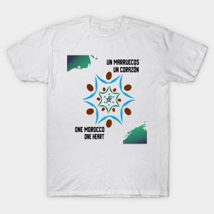 one morocco one heart Proud Morocco Flag Gift Moroccan Lovers For Men's Women's T-Shirt